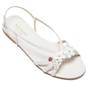 kate spade Magnolia Floral White Lady Bug Spade Size 6B